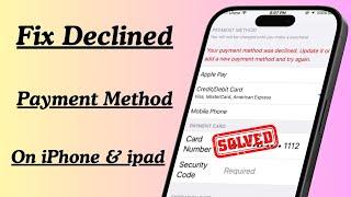 Your Payment Method Was Declined. Update It or Add A New Payment Method and Try Again