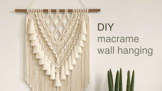 DIY | macrame layered wall hanging | 마크라메 레이어드 월 행잉