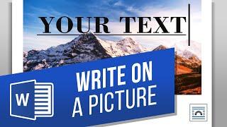 How to Type on a Picture in MS Word | Add Text to Images and Photos Easily