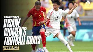 Insane women's football goals  at #Paris2024️ | Top Moments