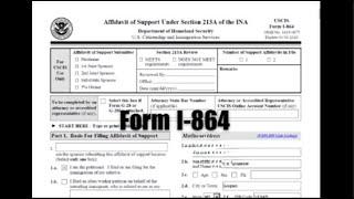 How to Fill Out Form I-864: Affidavit of Support / USA Adjustment of Status under K1 Visa