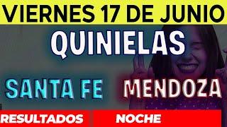 Resultados Quinielas Nocturna de Santa Fe y Mendoza, Viernes 17 de Junio