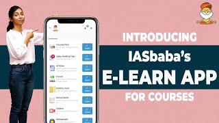 IASbaba's E-LEARN APP for Courses | UPSC Civil Services |