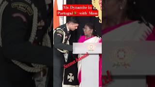 Major Rishabh Singh Sambyal in Portugal  with president mam🫡| Seema kasual