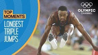 The Longest Ever Olympic Triple Jumps | Top Moments