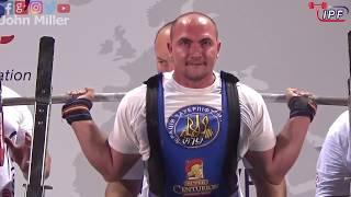 Mykola Barannik - 1st Place 927.5kg Total - 83kg Class 2019 IPF World Open