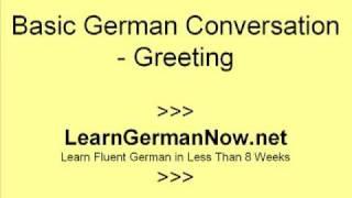 Learn How to Speak German -  Beginner German Conversation