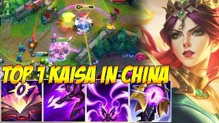 TOP 1 KAISA IN CHINA WILD RIFT - THE BEST BUILD and RUNES FOR KAISA (SO OP)