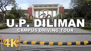 Driving Tour Inside U.P. Diliman, Quezon City | Since 1908 | Campus Tour | 4K | Philippines