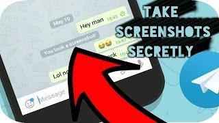 HOW TO TAKE SCREENSHOT IN TELEGRAM WITHOUT NOTIFICATION  ANDROID DEVICE | SECRET CHATS | (2019)