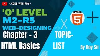 'O' Level | M2-R5 | Web Designing & Publishing | HTML | List