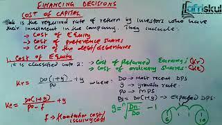 AFM   Financing Decisions , KCE College BLOCK REVISION