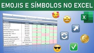 Emojis e Símbolos Especiais no Excel