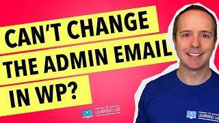 Wordpress Admin Email Change Not Sending Confirmation