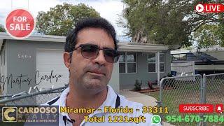 Home, house sale Miramar Florida 33311, total 1221 sqft