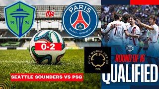 Seattle Sounders vs PSG 0-2 Live FIFA Club World Cup Football Match Score Commentary Highlights FC