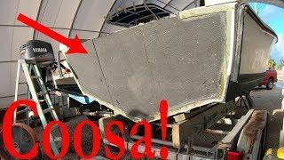 Fiberglassing A Composite Boat Transom! Start to Finish!