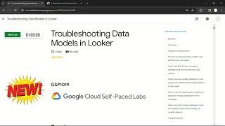 Troubleshooting Data Models in Looker | #qwiklabs | #GSP1019