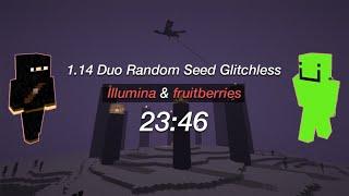 Speedrunning Minecraft in 23:46 ft. @fruitberries