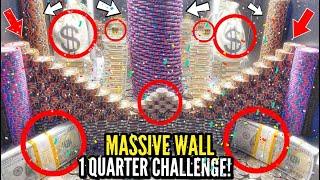 WASN’T EXPECTING THIS! 20 QUARTER CHALLENGE, $20,000,000.00 BUY IN, HIGH RISK COIN PUSHER! MEGA WIN!