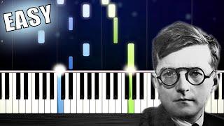 Shostakovich - The Second Waltz - EASY Piano Tutorial by PlutaX