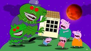 Zombie Apocalypse, Zombie Invasion at Pig House  ?? | Peppa Pig Funny Animation