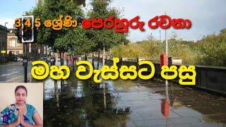 වැස්සට පසු |3,4,5 ශ්‍රේණි සඳහා පෙරහුරු රචනාව | after rain | Scholarship guessing essay