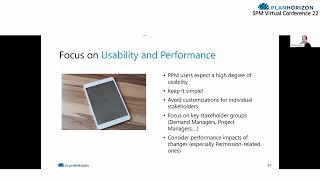 PlanHorizon ServiceNow SPM Virtual Conference 2022 | Introducing ServiceNow SPM Best Practices