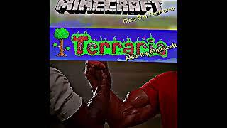 Minecraft x terraria #minecraft #terraria #memes