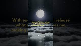 Full moon (Blue Moon) Affirmations #affirmations #fullmoon #lawofattraction  #meditation