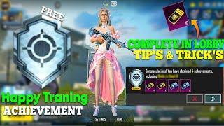 How To Complete (Happy Training) Achievement In PUBGM / BGMI TIPS & TRICKS.