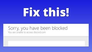 How to Fix "You are unable to access discord.com"