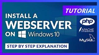 Install Full Webserver On Windows 10 | Apache PHP 8.0 MySQL