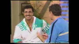 Mr. Olympia Meets Regis Philbin - Bodybuilder Samir Bannout in 1985