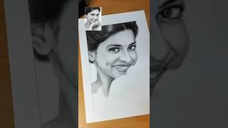 Part-2 Deepika Padukone drawing ️#shorts #deepikapadukone #drawing #art