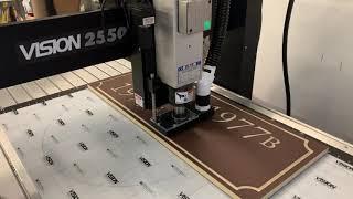 V Carving King Colorcore on Vision 2550 with Router Head