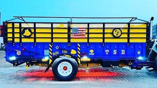 Punjab's Best Tractor Trolley | Tara Singh Bilga | TSB | Royal Blue-Double Jack 18 F  | 9646111000 |