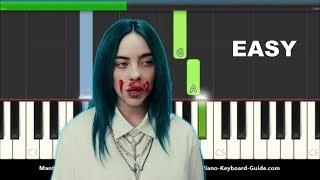 Billie Eilish Bad Guy Easy Piano Tutorial