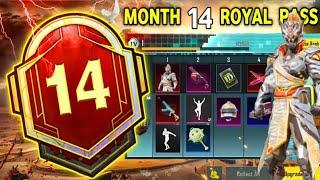 MONTH 14 Royal Pass Leaks // 1 To 50 Rp // M14 ROYAL PASS LEAKS ( M14 ROYAL PASS REWARDS )