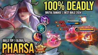 PHARSA BEST BUILD 2024 | BUILD TOP GLOBAL PHARSA GAMEPLAY | MOBILE LEGENDS