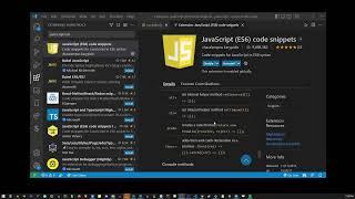 VSCode JavaScript ES6 Code Snippets Extension / How To Use Tutorial