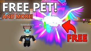 HOW TO GET FREE PET, BOOSTS, AND TITLE ON BUBBLE GUM SIMULATOR!