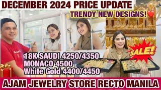 PRICELIST NG GOLD SA C.M RECTO "AJAM JEWELRY STORE" Trendy & Affordable 100% LEGIT *MUST WATCH* 2024