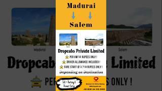 Madurai to Salem One Way Taxi - Things To Do In Salem #oneway #maduraidiaries #outstationcabs #salem