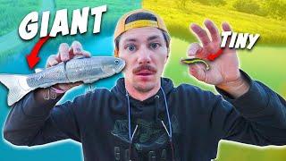 2v2 MICRO vs. MEGA Fishing LURE CHALLENGE!