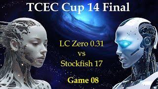 TCEC Cup 14 Final |   Stockfish 17 vs LC Zero 0.31  |  Game 08