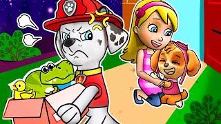 PAW Patrol Ultimate Rescue | Marhall Leave Home - Katie Don't Care Marshall - Sad Story | Rainbow