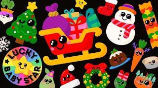 Baby's First Christmas Sensory Party with Lucky Baby Star!️Dancing Fruit, Veg & Fun Holiday Friends