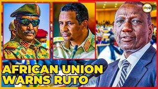 BREAKING NEWS :Ruto’s RSF Deal Backfires: AU Issues Stern Warning on Sudan Meddling|Plug Tv Kenya