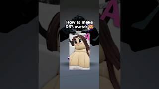 How to make an R63 Avatar!  #roblox #shorts #fyp